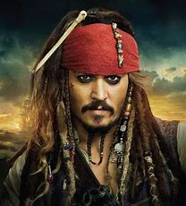 Picture of Pirate Jack Sparrow form the movie Tales of the Carribean.